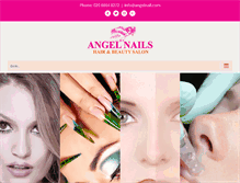 Tablet Screenshot of angelnail.com